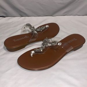 Super Cute Toscanella sandels with sparkling stones brand NEW
